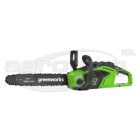 Láncfűrész akkumulátoros Greenworks GD40CS15 40 v, 3/8-1.1-52 szemes, akku- és töltő nélkül