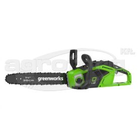   Láncfűrész akkumulátoros Greenworks GD40CS15 40 v, 3/8-1.1-52 szemes, akku- és töltő nélkül